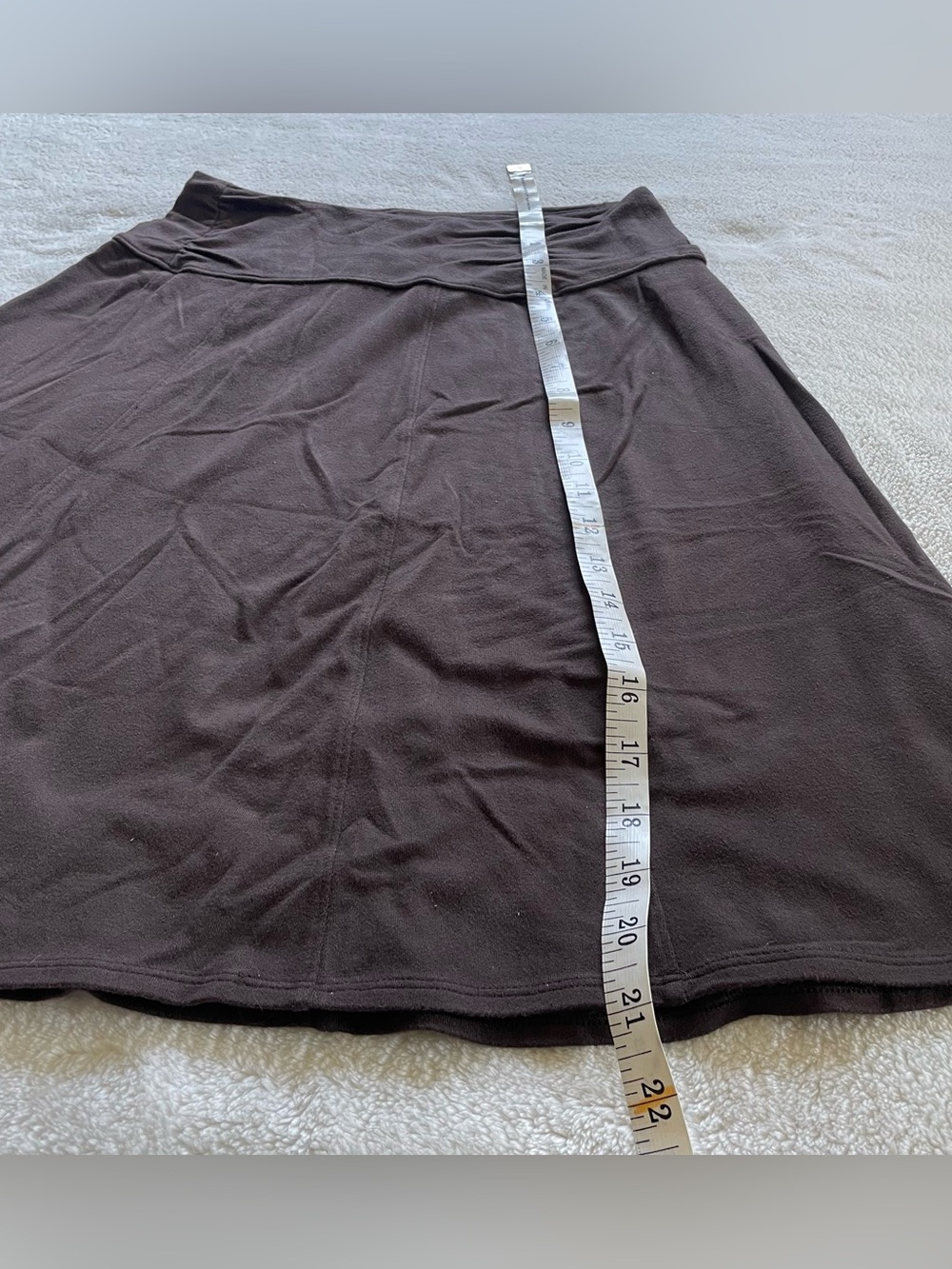 Athleta Brown Mini A-Line Skirt Zip Back Pocket size XS - Picture 12 of 12